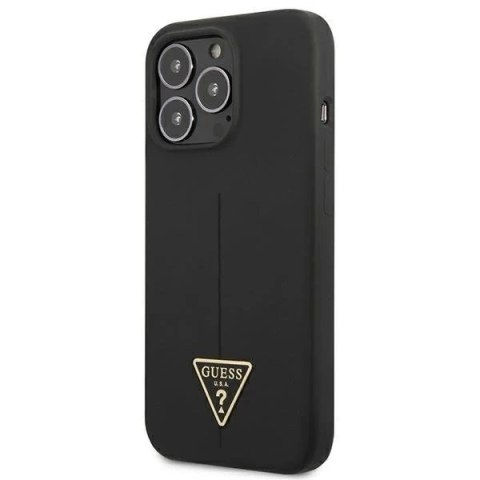 Guess GUHCP13LSLTGK iPhone 13 Pro / 13 6,1" czarny/black hardcase Silicone Triangle