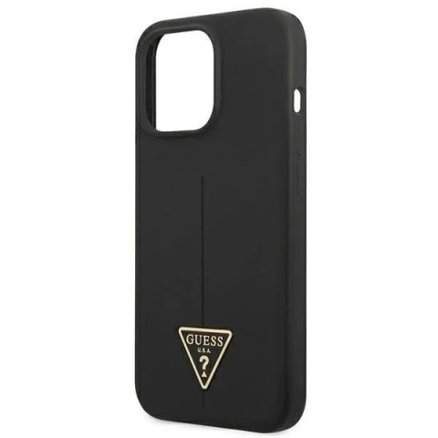 Guess GUHCP13LSLTGK iPhone 13 Pro / 13 6,1" czarny/black hardcase Silicone Triangle