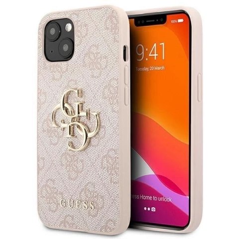 Guess GUHCP13S4GMGPI iPhone 13 mini 5,4" różowy/pink hardcase 4G Big Metal Logo