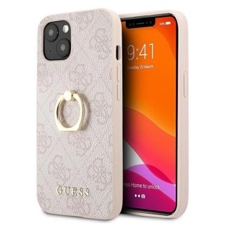Guess GUHCP13S4GMRPI iPhone 13 mini 5,4" różowy/pink hardcase 4G with ring stand