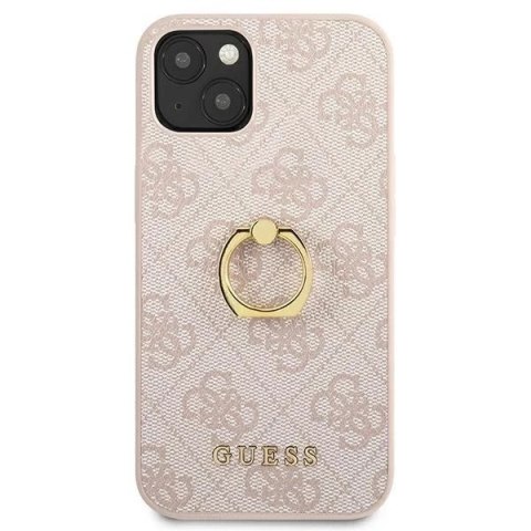 Guess GUHCP13S4GMRPI iPhone 13 mini 5,4" różowy/pink hardcase 4G with ring stand