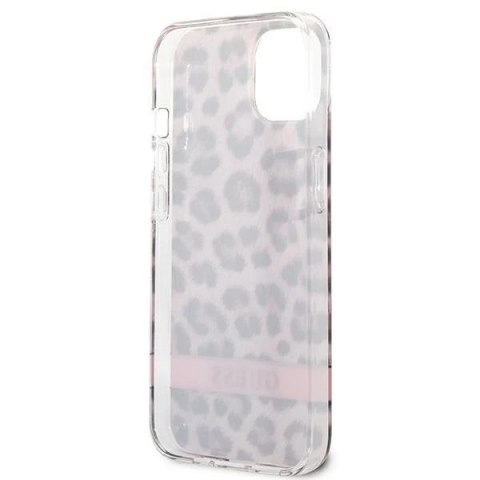 Guess GUHCP13SHSLEOP iPhone 13 mini 5,4" różowy/pink hardcase Leopard