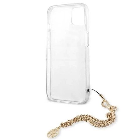 Guess GUHCP13SKBSLEO iPhone 13 mini 5,4" Leopard hardcase Gold Chain