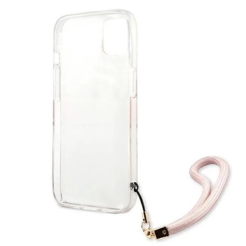 Guess GUHCP13SKMABPI iPhone 13 mini 5,4" różowy/pink hardcase Marble Strap Collection
