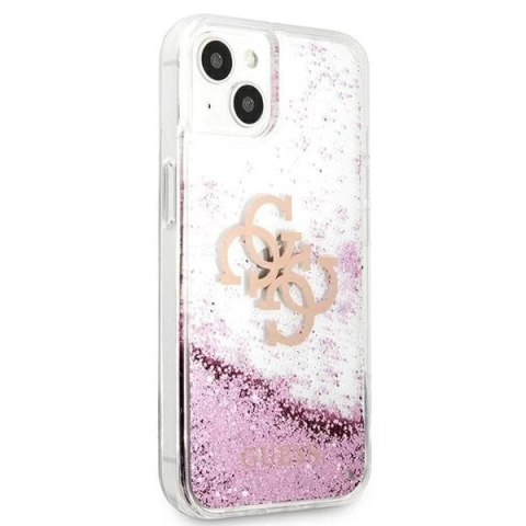 Guess GUHCP13SLG4GPI iPhone 13 mini 5,4" różowy/pink hardcase 4G Big Liquid Glitter