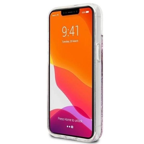 Guess GUHCP13SLG4GPI iPhone 13 mini 5,4" różowy/pink hardcase 4G Big Liquid Glitter