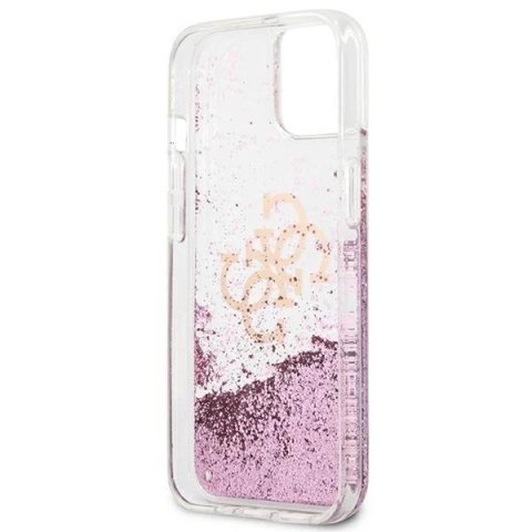 Guess GUHCP13SLG4GPI iPhone 13 mini 5,4" różowy/pink hardcase 4G Big Liquid Glitter