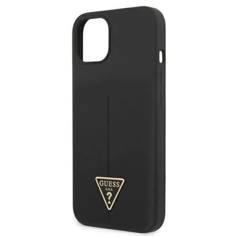 Guess GUHCP13SSLTGK iPhone 13 mini 5,4" czarny/black hardcase Silicone Triangle