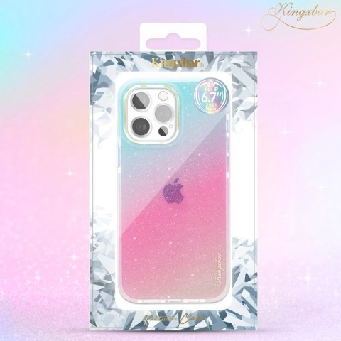 Kingxbar Ombre Series kolorowe brokatowe etui do iPhone 13 Pro niebieskofioletowy