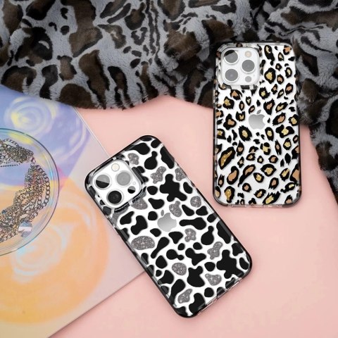 Kingxbar Wild Series etui do iPhone 13 (wzór: krowa)