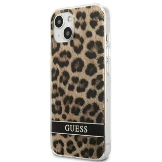Guess GUHCP13MHSLEOW iPhone 13 6,1" brązowy/brown hardcase Leopard