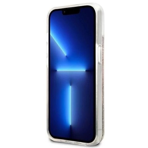 Guess GUHCP13MLFLSD iPhone 13 6,1" złoty/gold hardcase Paisley Liquid Glitter