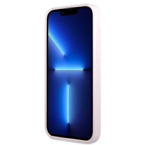 Guess GUHCP13MPSASBPU iPhone 13 6,1" purpurowy/purple Saffiano Hot Stamp & Metal Logo