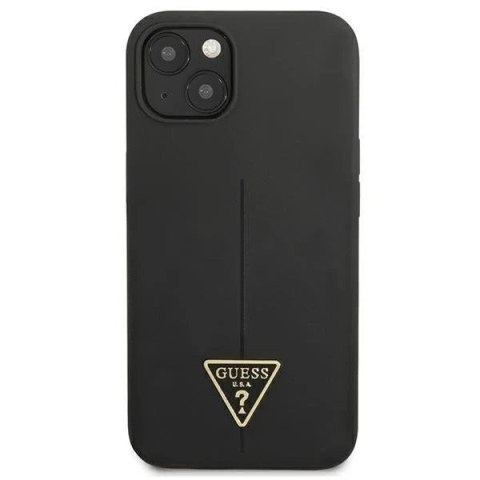 Guess GUHCP13MSLTGK iPhone 13 6,1" czarny/black hardcase Silicone Triangle
