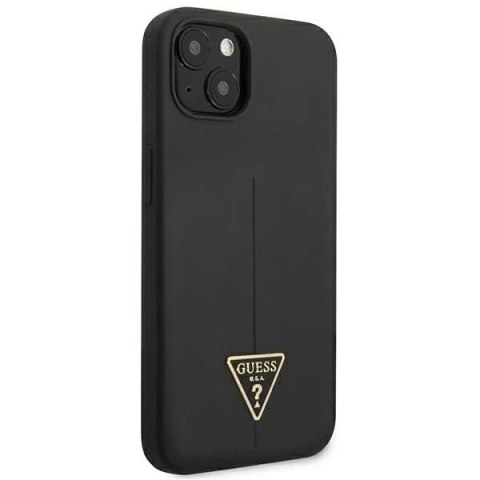 Guess GUHCP13MSLTGK iPhone 13 6,1" czarny/black hardcase Silicone Triangle