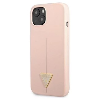 Guess GUHCP13MSLTGP iPhone 13 6,1" różowy/pink hardcase Silicone Triangle