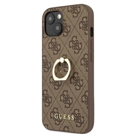 Guess GUHCP13S4GMRBR iPhone 13 mini 5,4" brązowy/brown hardcase 4G with ring stand