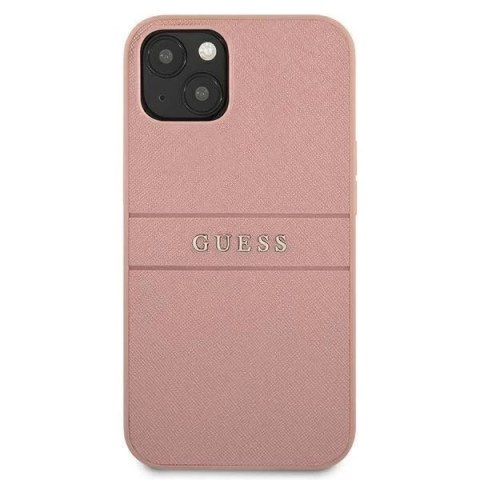 Guess GUHCP13SPSASBPI iPhone 13 mini 5,4" różowy/pink hardcase Saffiano Stripe