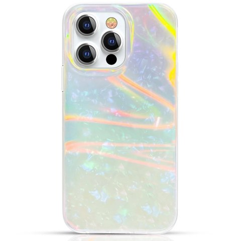 Kingxbar Shell Series luksusowe eleganckie etui na iPhone 13 Pro Max perłowy-miętowy