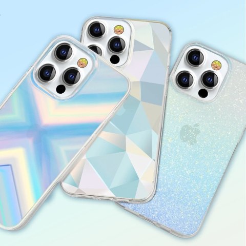 Kingxbar Streamer Series luksusowe eleganckie etui na iPhone 13 Pro niebieski (Glitter)