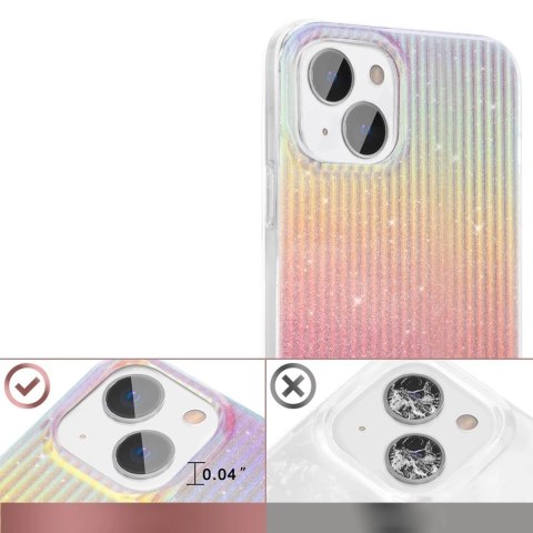 Kingxbar Travel Series luksusowe eleganckie etui na iPhone 13 pomarańczowy (Sunset)