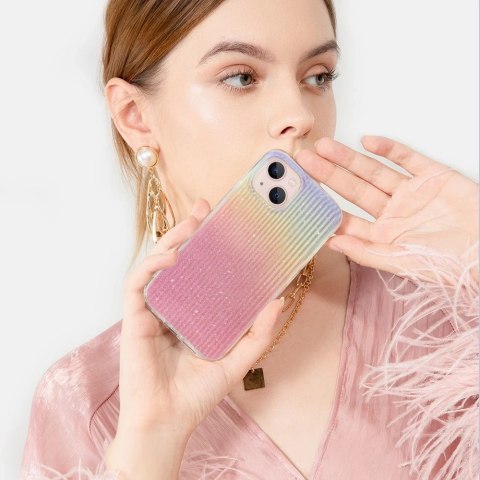 Kingxbar Travel Series luksusowe eleganckie etui na iPhone 13 pomarańczowy (Sunset)