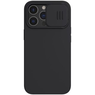 Nillkin CamShield Silky Silicone Case etui pokrowiec z osłoną na aparat do iPhone 13 Pro czarny