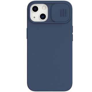 Nillkin CamShield Silky Silicone Case etui pokrowiec z osłoną na aparat do iPhone 13 niebieski