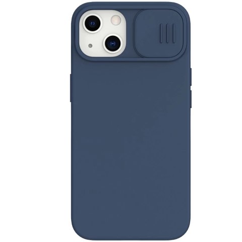 Nillkin CamShield Silky Silicone Case etui pokrowiec z osłoną na aparat do iPhone 13 niebieski