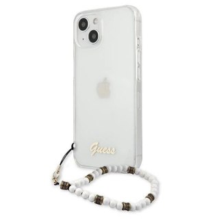 Guess GUHCP13MKPSWH iPhone 13 6,1" Transparent hardcase White Pearl
