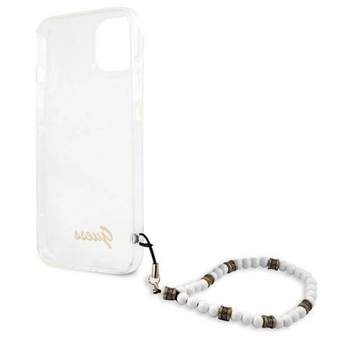 Guess GUHCP13MKPSWH iPhone 13 6,1" Transparent hardcase White Pearl