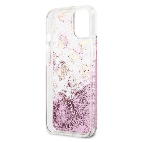 Guess GUHCP13MLGPEPI iPhone 13 6,1" różowy/pink hardcase Peony Liquid Glitter
