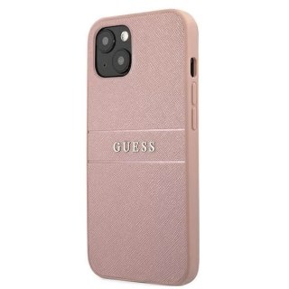 Guess GUHCP13MPSASBPI iPhone 13 6,1" różowy/pink hardcase Saffiano Stripe