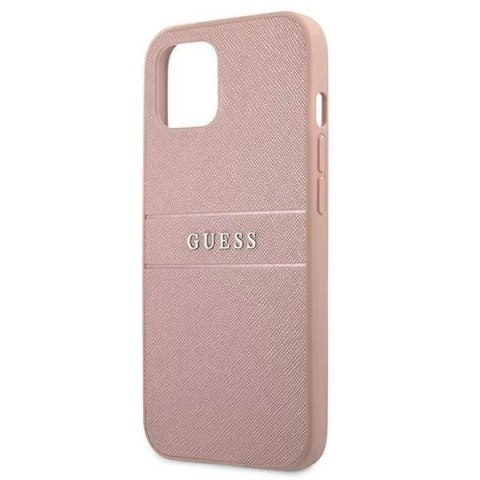 Guess GUHCP13MPSASBPI iPhone 13 6,1" różowy/pink hardcase Saffiano Stripe