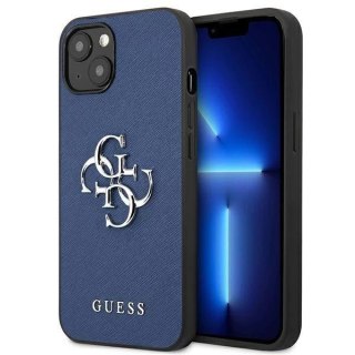 Guess GUHCP13MSA4GSBL iPhone 13 6,1" niebieski/blue hardcase Saffiano 4G Metal Logo