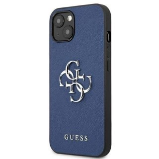 Guess GUHCP13MSA4GSBL iPhone 13 6,1" niebieski/blue hardcase Saffiano 4G Metal Logo