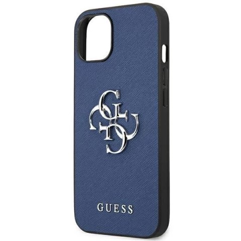 Guess GUHCP13MSA4GSBL iPhone 13 6,1" niebieski/blue hardcase Saffiano 4G Metal Logo