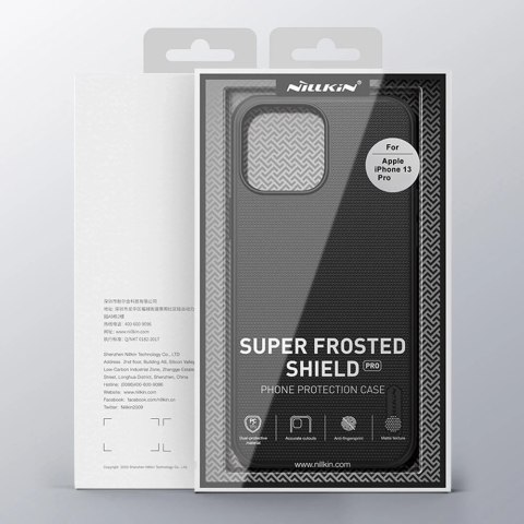 Nillkin Super Frosted Shield Pro wytrzymałe etui pokrowiec iPhone 13 Pro czerwony