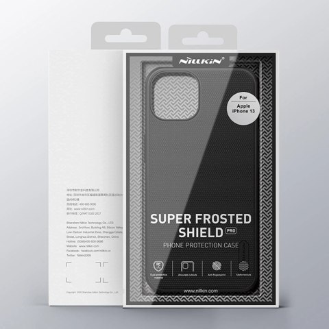 Nillkin Super Frosted Shield Pro wytrzymałe etui pokrowiec iPhone 13 czarny
