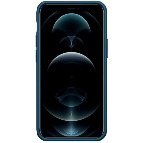 Nillkin Super Frosted Shield Pro wytrzymałe etui pokrowiec iPhone 13 mini niebieski