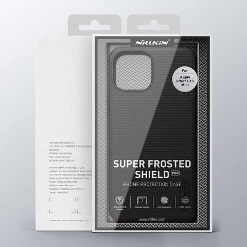 Nillkin Super Frosted Shield Pro wytrzymałe etui pokrowiec iPhone 13 mini niebieski