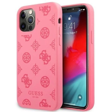 Guess GUHCP12MLSPEFU iPhone 12/12 Pro 6,1" fuksja/fushia hard case Peony Collection
