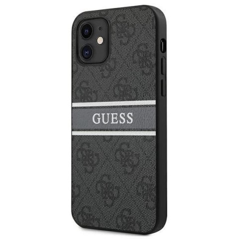 Guess GUHCP12S4GDGR iPhone 12 mini 5,4" szary/grey hardcase 4G Stripe