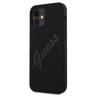 Guess GUHCP12SLSVSBK iPhone 12 mini 5,4" czarny/black hardcase Script Vintage