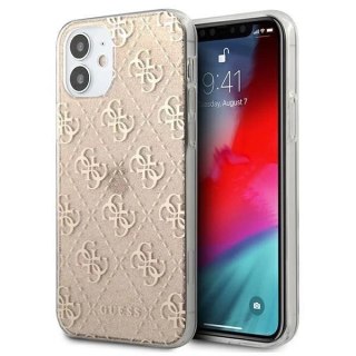 Guess GUHCP12SPCU4GLGO iPhone 12 mini 5,4" złoty/gold hard case 4G Glitter