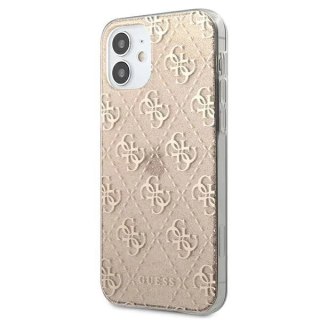 Guess GUHCP12SPCU4GLGO iPhone 12 mini 5,4" złoty/gold hard case 4G Glitter