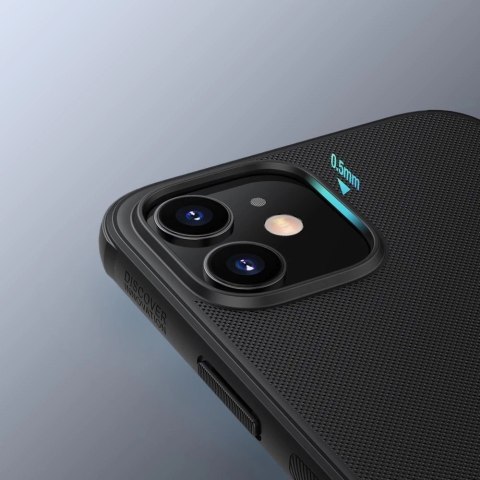 Nillkin Super Frosted Shield wzmocnione etui pokrowiec iPhone 12 mini czarny