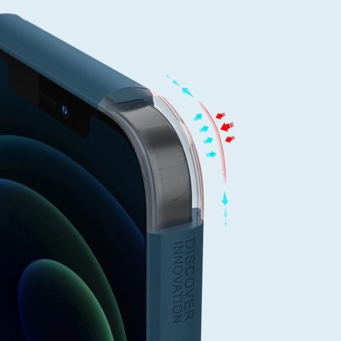 Nillkin Super Frosted Shield wzmocnione etui pokrowiec + podstawka iPhone 12 Pro Max czarny