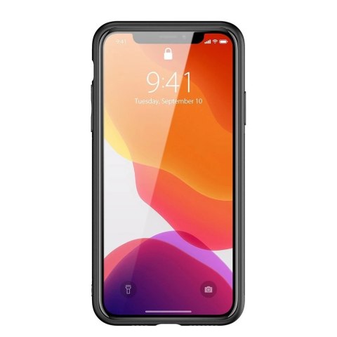 Dux Ducis Yolo eleganckie etui pokrowiec ze skóry ekologicznej iPhone 11 Pro czarny