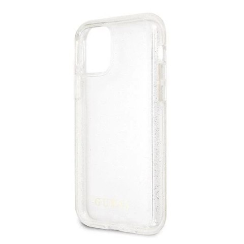 Guess GUHCN65PCGLSI iPhone 11 Pro Max srebrny/silver hard case Glitter
